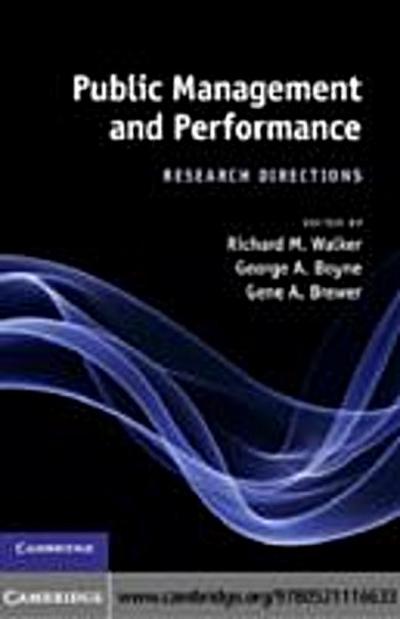 Public Management and Performance