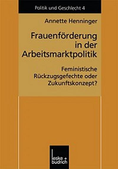 Frauenförderung in der Arbeitsmarktpolitik