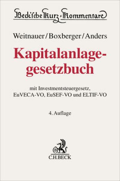 Kapitalanlagegesetzbuch. KAGB