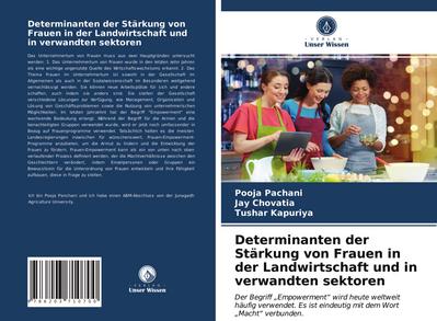 Determinanten der Stärkung von Frauen in der Landwirtschaft und in verwandten sektoren