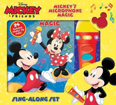 Disney Mickey & Friends: Mickey’s Microphone Magic Sing-Along Sound Book Set: Sing-Along Set [With Sing-Along Set]