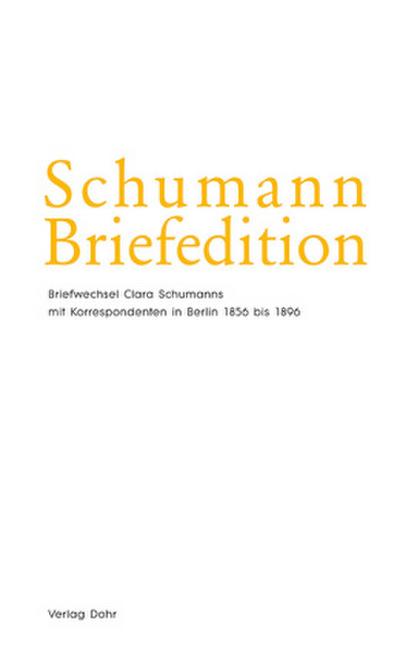 Schumann-Briefedition, Serie 2: Freundes- und Künstlerbriefwechsel Schumann-Briefedition II.18