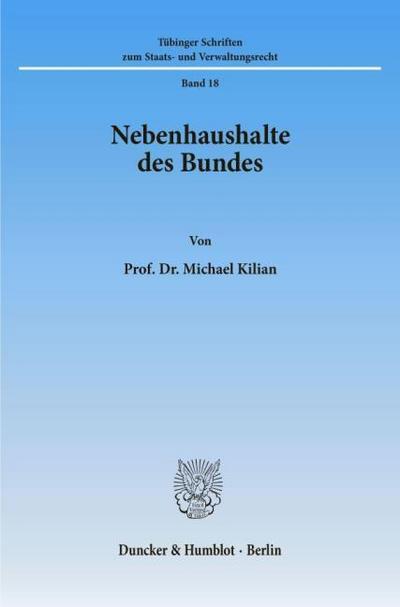 Nebenhaushalte des Bundes.