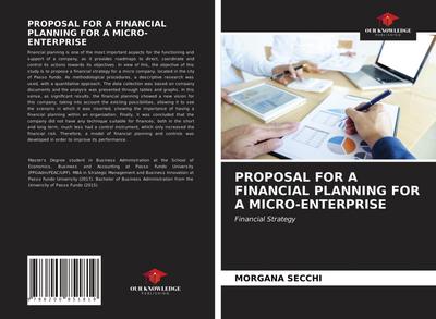 PROPOSAL FOR A FINANCIAL PLANNING FOR A MICRO-ENTERPRISE