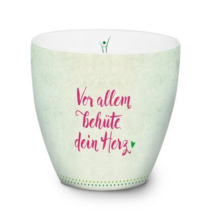 Body, Spirit, Soul - Tasse: Vor allem behüte dein Herz