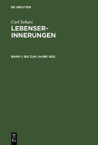 Bis zum Jahre 1852