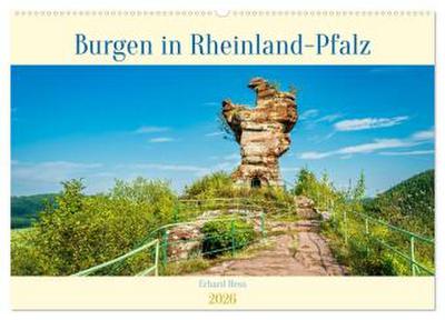 Burgen in Rheinland-Pfalz (Wandkalender 2026 DIN A2 quer), CALVENDO Monatskalender