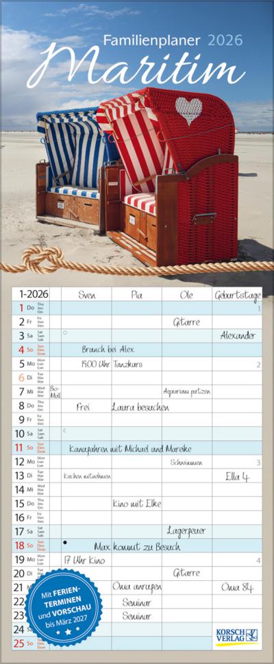 Familienplaner Maritim 2026