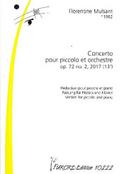 Concerto op.72,2 pour piccolo et orchestrefür Piccoloflöte und Klavier