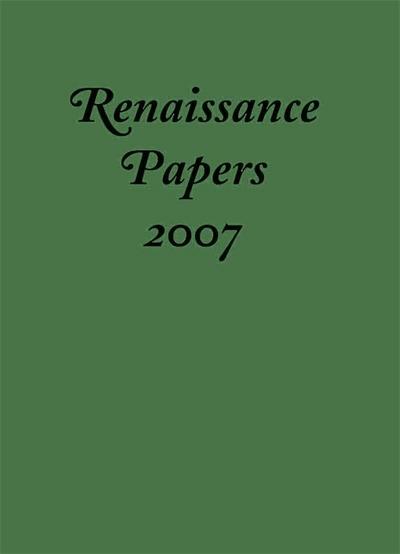 Renaissance Papers 2007