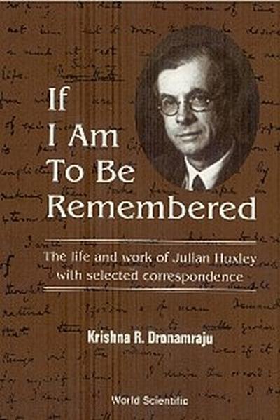 IF I AM TO BE REMEMBERED:CORRESPONDENCE