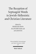The Reception of Septuagint Words in Jewish-Hellenistic and Christian Literature