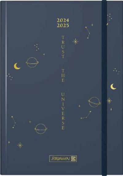 Schülerkalender 2024/2025 "Universe", 2 Seiten = 1 Woche, A5, 208 Seiten, dunkelblau