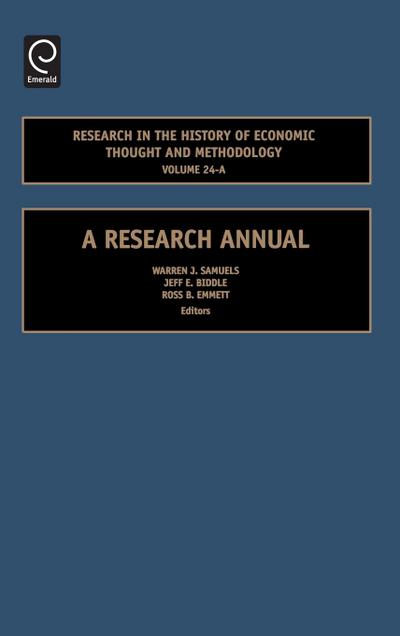 Research in the History of Economic Thought and Methodology