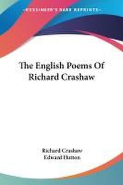 The English Poems Of Richard Crashaw