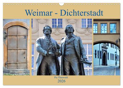 Weimar - Dichterstadt (Wandkalender 2026 DIN A3 quer), CALVENDO Monatskalender