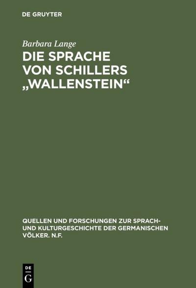 Die Sprache von Schillers ’Wallenstein’