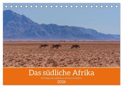 Das südliche Afrika 2026 (Tischkalender 2026 DIN A5 quer), CALVENDO Monatskalender