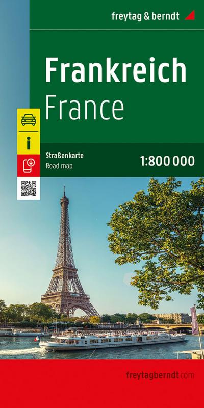 freytag & berndt Straßenkarte Frankreich 1:800.000