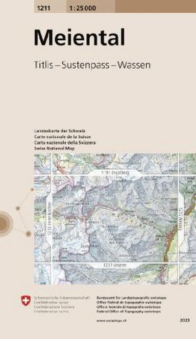Swisstopo 1 : 25 000 Meiental