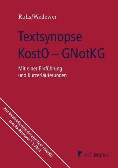 Textsynopse KostO - GNotKG