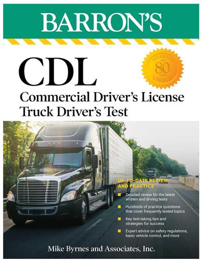 CDL: Commercial Driver’s License Truck Driver’s Test, Fifth Edition: Comprehensive Subject Review + Practice