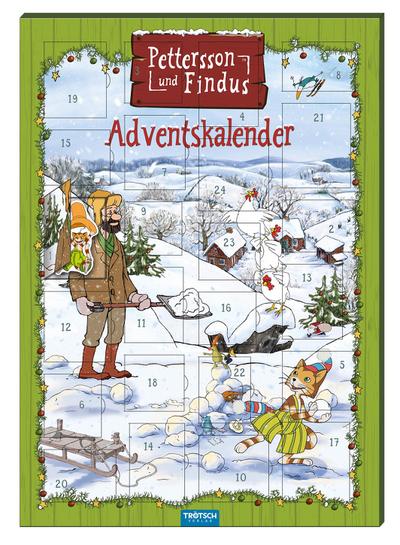 TRÖTSCH - Magnet-Adventskalender "Pettersson & Findus" | Weihnachtskalender mit 24 tollen Magneten