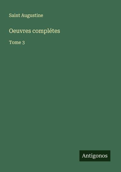 Oeuvres complétes