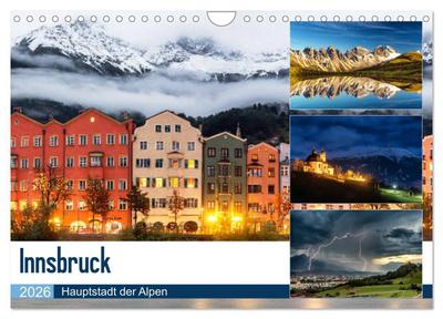Innsbruck - Hauptstadt der Alpen (Wandkalender 2026 DIN A4 quer), CALVENDO Monatskalender