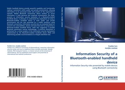 Information Security of a Bluetooth-enabled handheld device