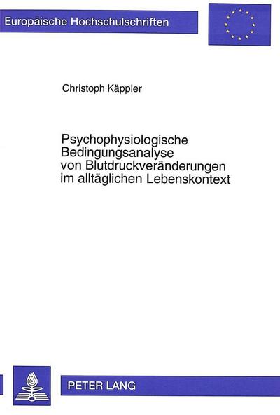 Käppler, C: Psychophysiologische Bedingungsanalyse von Blutd