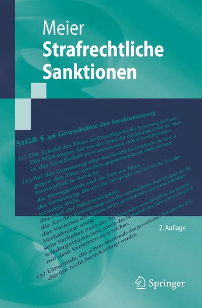 Strafrechtliche Sanktionen