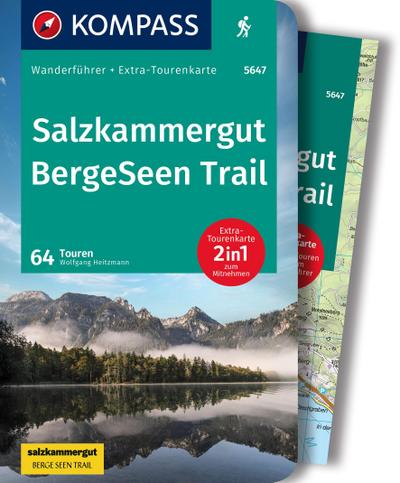 KOMPASS Wanderführer Salzkammergut BergeSeen Trail, 61 Touren mit Extra-Tourenkarte