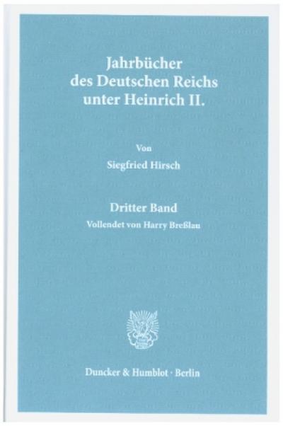 Jahrbücher des Deutschen Reichs unter Heinrich II.