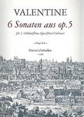 6 Sonaten aus op.5für 2 Altblockflöten (Flöten, Violinen)