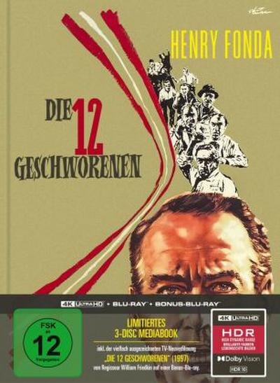 Die zwölf Geschworenen, 1 4K UHD-Blu-ray + 2 Blu-ray (Limitiertes Mediabook)