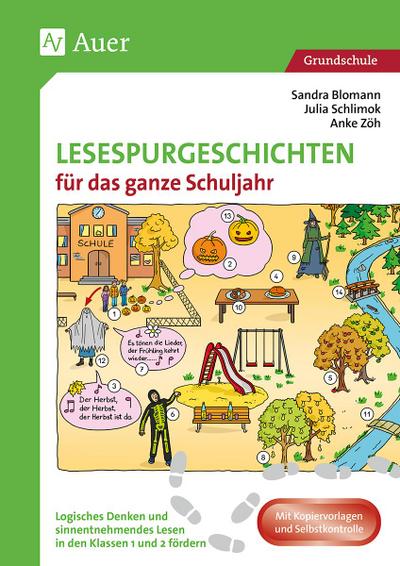 Lesespurgeschichten für das ganze Schuljahr 1/2