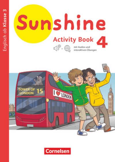 Sunshine 4. Schuljahr - Baden-Württemberg, Hessen, Niedersachsen - Activity Book mit interaktiven Übungen online