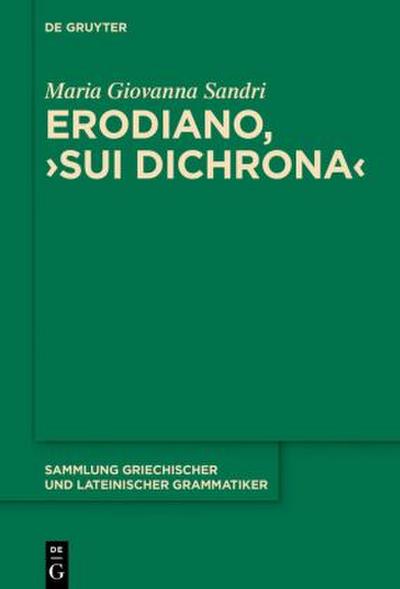 Erodiano, ’Sui dichrona’