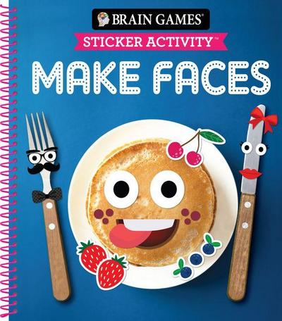 Brain Games - Sticker Activity - Make Faces (Age 3 Years and Up)