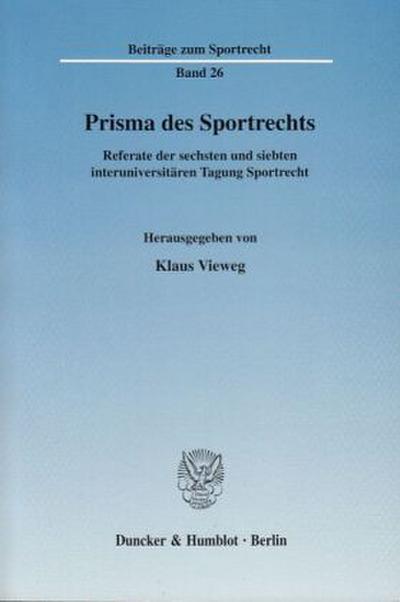 Prisma des Sportrechts.