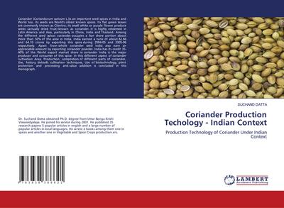 Coriander Production Techology - Indian Context