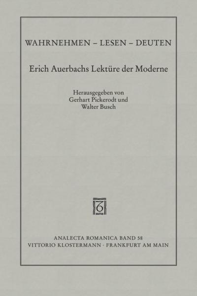 Wahrnehmen, Lesen, Deuten