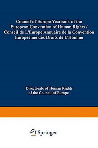 Yearbook of the European Convention on Human Rights/Annuaire de la Convention Europeenne Des Droits de l’Homme, Volume 18 (1975)