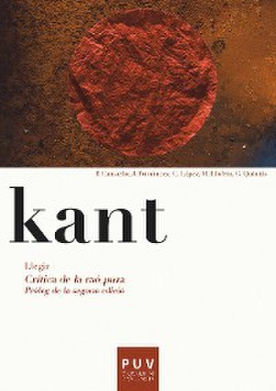 Kant. Llegir Crítica de la raó pura