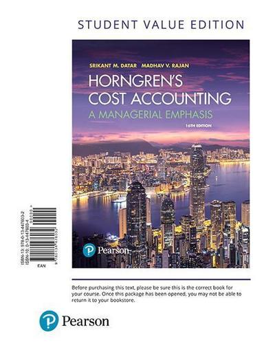 Horngren’s Cost Accounting