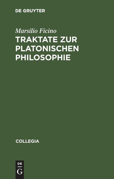 Traktate zur Platonischen Philosophie