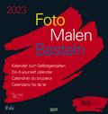 Foto-Malen-Basteln Bastelkalender schwarz groß 2023