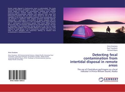Detecting fecal contamination from intertidal disposal in remote areas