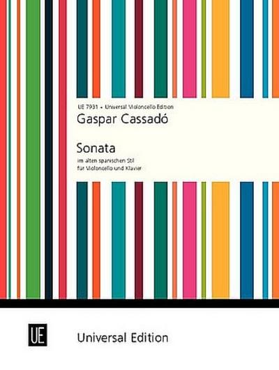 Sonata nello stile antico spagnuoloper violoncello e pianoforte